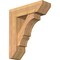 Ekena Millwork Balboa Slat Smooth Bracket w/ Offset Brace, Western Red Cedar, 7 1/2"W x 24"D x 28"H BKT0806X24X28BOA06SWR - alternate 1